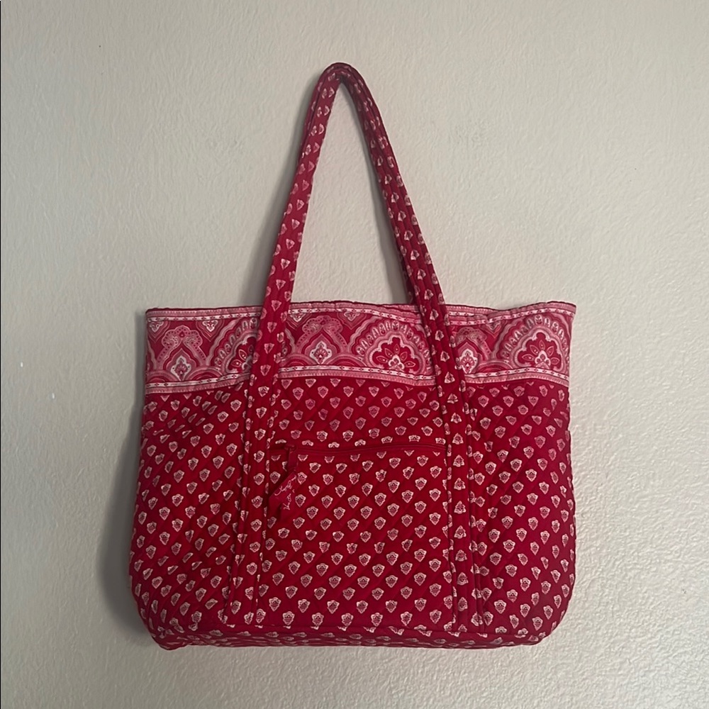 Vera Bradley Nantucket Red Large Tote - Picture 3 of 12